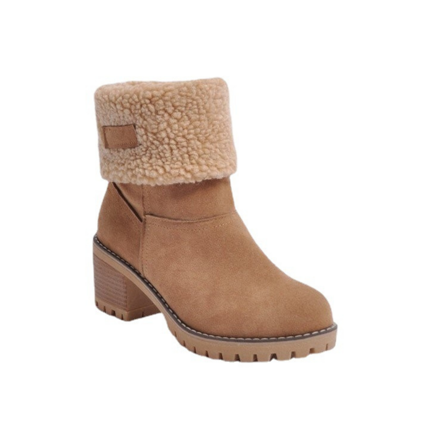 Bottine Femme Chaude Camel