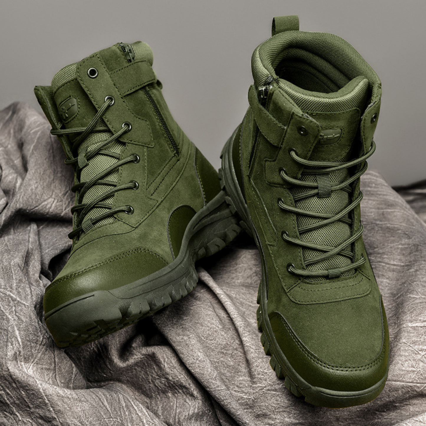 Bottine Militaire Homme Verte