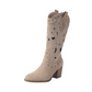 Bottine Western Femme Beige