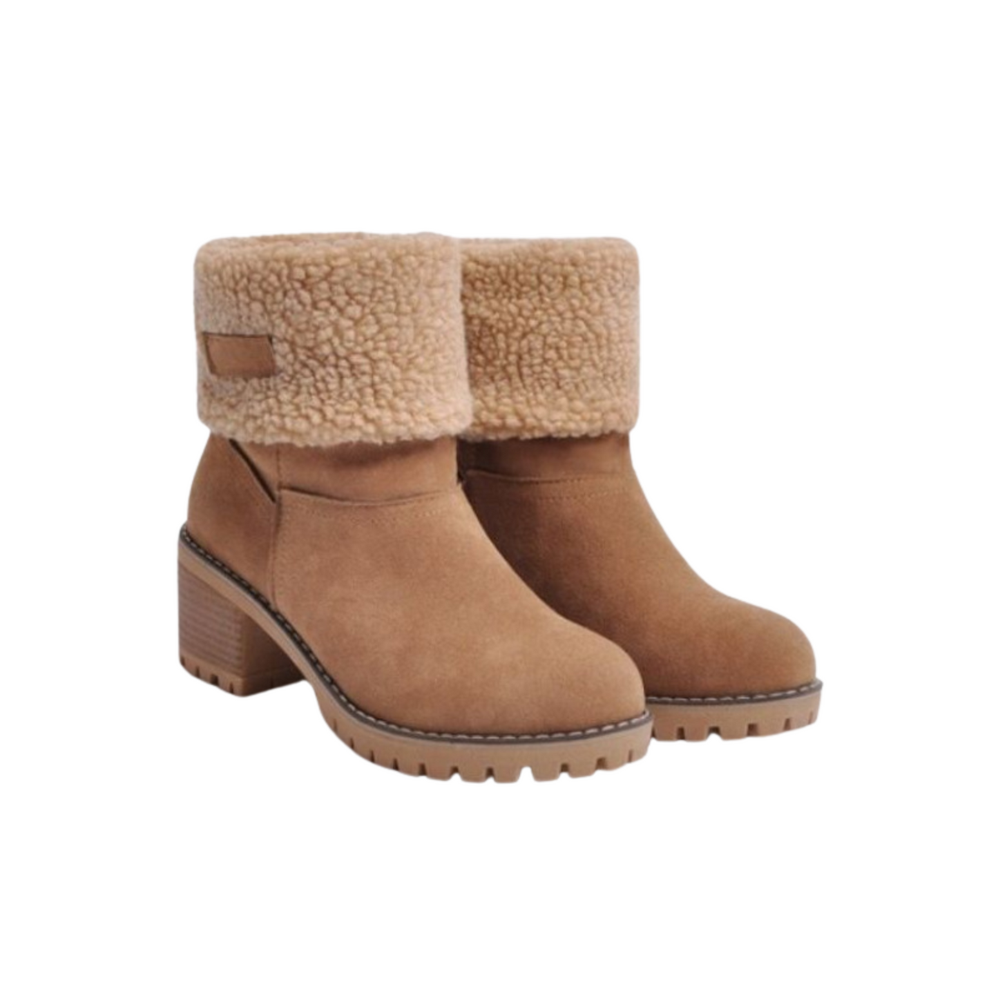 Bottine Femme Chaude Camel