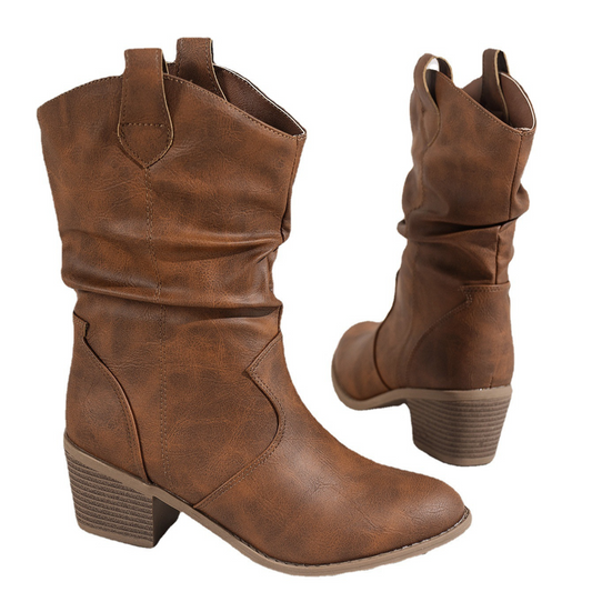 Bottine Western Femme Cuir