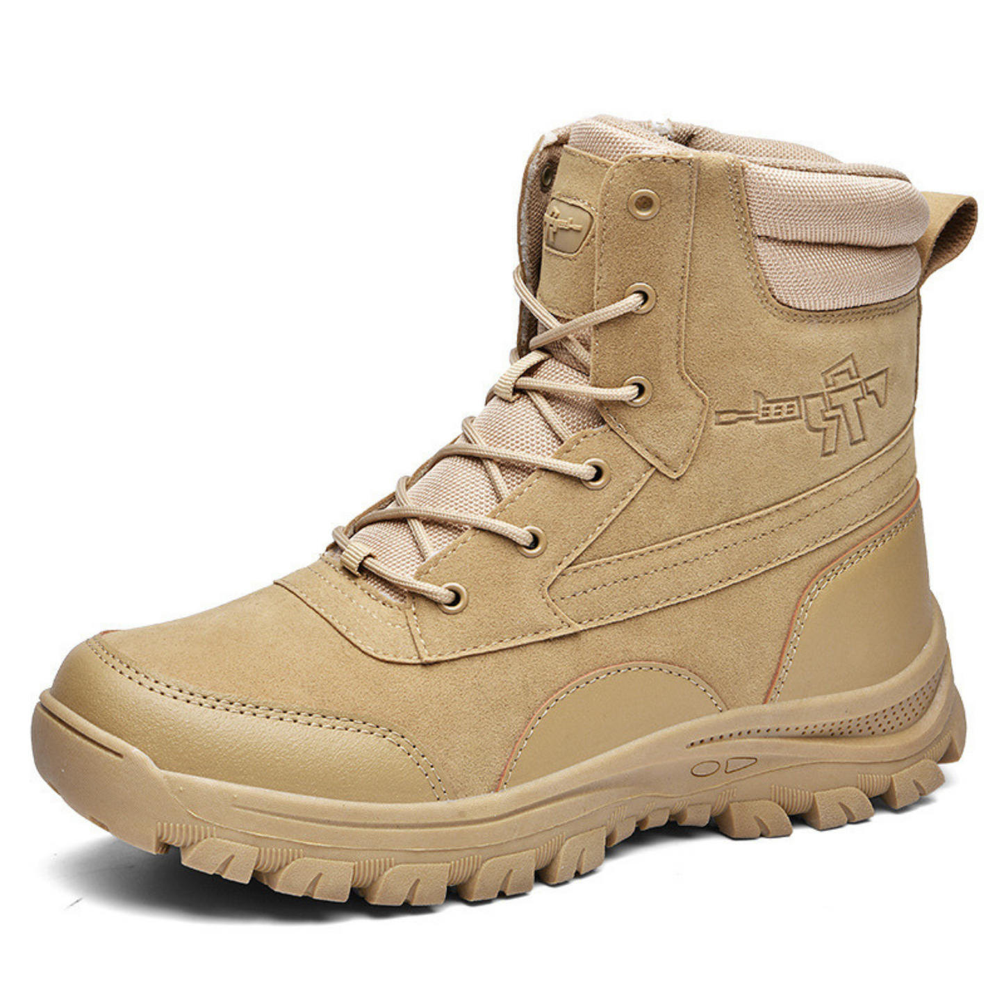 Bottine Militaire Homme Camel